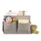 Surblue Bedside Caddy Hanging Bed Organizer Storage Bag Pocket for Bunk and Hospital Beds, College Dorm Rooms Baby Bed Rails,Camp 4 Pockets and 2 Hooks (Gray)
